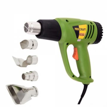 Suflanta aer cald (feon) Procraft PH2200E, 2.0 kW, 600 grade C, 650 L min., 4 duze