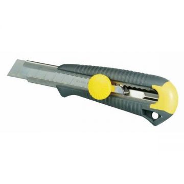 Cutter STANLEY INTERLOCK lama 18mm, retractibila, cu blocare 0-10-018