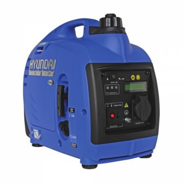 Generator de curent digital tip inverter pe benzina Hyundai HY1000Si, 1.8CP, 53.2CMC, 2.2L