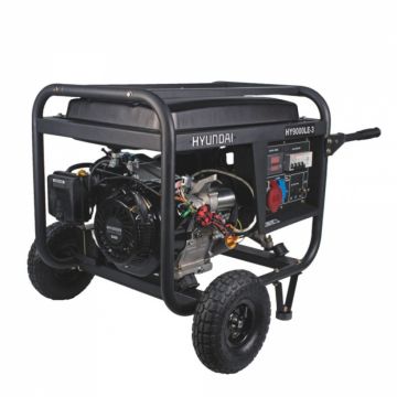Generator de curent trifazat pe benzina Hyundai HY9000LEK-3, 15CP, 420CMC, 25L