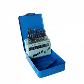 Set 19 burghie pentru metal Hyundai HY-10012019, HSS, 1 - 10mm
