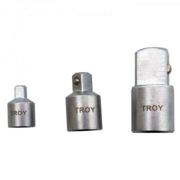 Adaptoare pentru chei tubulare Troy 26136, 3 piese