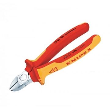 Cleste cu taiere diagonala Knipex 70 06 160 T, 160 mm