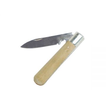 Cutit cu maner de lemn pentru taiat cablu Mannesmann 608, 110 mm