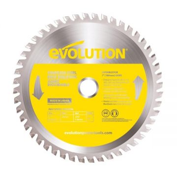 Disc pentru fierastrau circular, taiere inox Evolution EVOBLADESS-0439, O180 x 20 mm, 48 dinti
