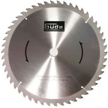 Disc pentru fierastrau circular, taiere lemn Gude 55023, O250x20 mm, 50 dinti