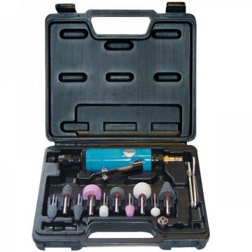 Polizor pneumatic Gude 40032, 1 4  , 22000 rpm, set 15 piese