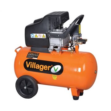 Compresor VAT 24L, putere 1500W, debit 206l/min, Villager