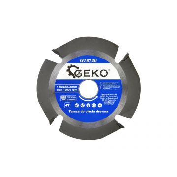 Disc de taiere pentru lemn 125X22,23mm, Geko G78126