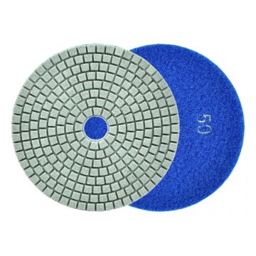 Disc diamantat pentru slefuirea umeda placilor de portelan, 125 mm, granulatie 50, Geko G78917
