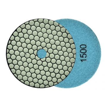 Disc pentru slefuirea uscata a gresiei portelanate, 125 mm, granulatie 1500, Geko G78942