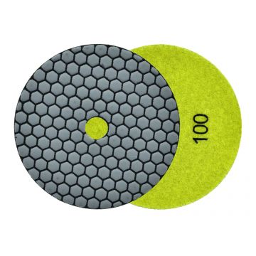 Disc pentru slefuirea uscata a placilor de portelan, 125 mm, granulatie 100, Geko G78938