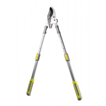 Foarfeca telescopica pentru crengi tip nicovala, mecanism clichet, Gardex 382918