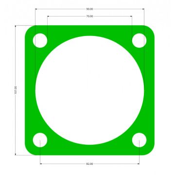 Garnitura cap compresor piston 80MM inferior SPC0103