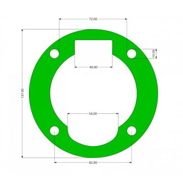 Garnitura cap compresor piston 95mm median SPC0105