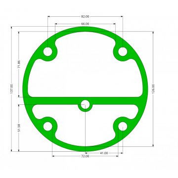 Garnitura cap compresor piston 95mm superior SPC0104