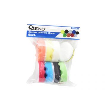 Set 9 bureti polish 80 mm Geko G00882