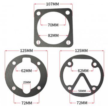 Set garnituri cap compresor 80mm SPC115