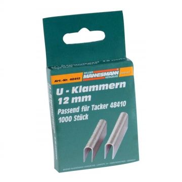 Rezerve capse în forma de U Mannesmann M48412, 12 mm, 1000 bucati