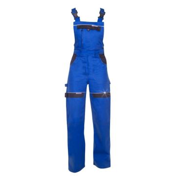 Pantaloni de lucru cu pieptar COOL TREND - albastru - pentru femei 46 albastru
