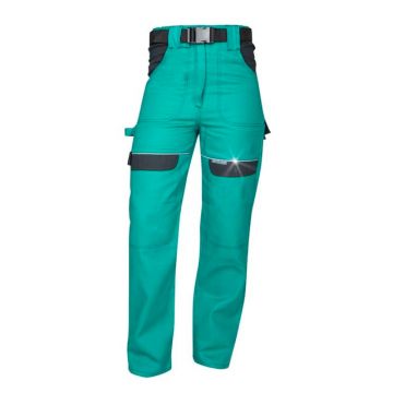 Pantaloni de lucru in talie COOL TREND - verde- pentru femei 56 verde