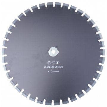 Disc DiamantatExpert pt. Caramida, Poroton, Mat. Constructii 650x60 (mm) Profesional Standard - DXDY.CP15.650.60