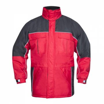 Jacheta de lucru de iarna RIVER - rosu negru