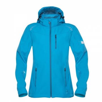 Jacheta softshell pentru femei FLORET - turcoaz