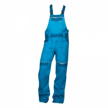 Pantaloni de lucru cu pieptar COOL TREND - albastru petrol