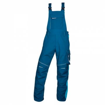 Pantaloni de lucru cu pieptar URBAN - albastru
