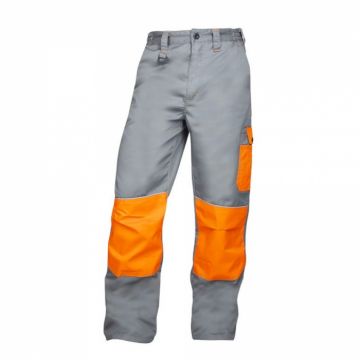 Pantaloni de lucru in talie 2STRONG - gri portocaliu