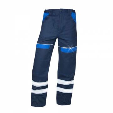 Pantaloni de lucru reflectorizanti in talie COOL TREND - bleumarin
