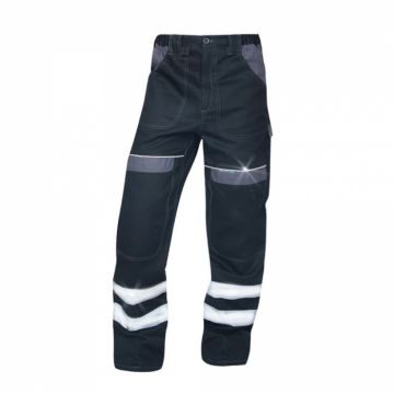Pantaloni de lucru reflectorizanti in talie COOL TREND - negru