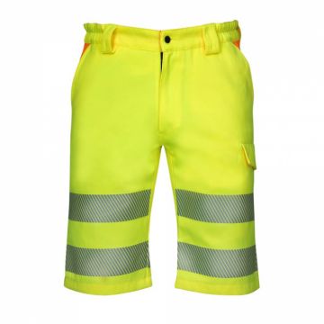 Pantaloni de lucru scurti SIGNAL - galben reflectorizant