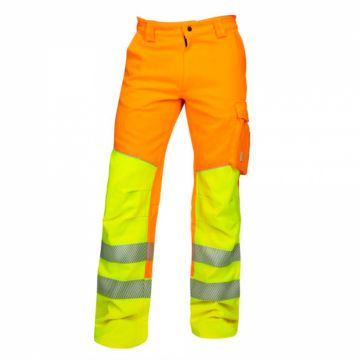 Pantaloni reflectorizanti de lucru in talie SIGNAL - portocaliu