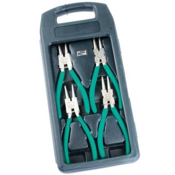 Set de clesti cu varf drept si indoit pentru inele de siguranta Mannesmann M10471, 170-180 mm, 4 piese