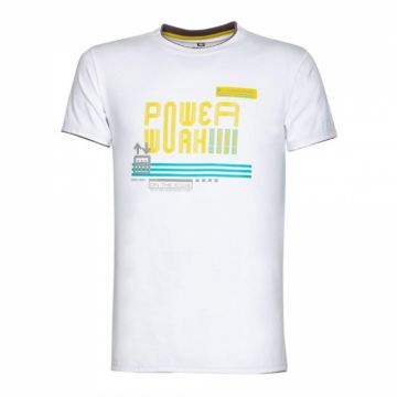 Tricou cu maneca scurta POWERWORK - alb