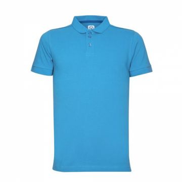 Tricou polo cu maneca scurta Trendy - azuriu