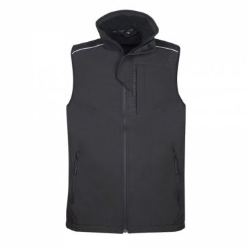 Vesta de lucru de iarna softshell SPIRIT - negru