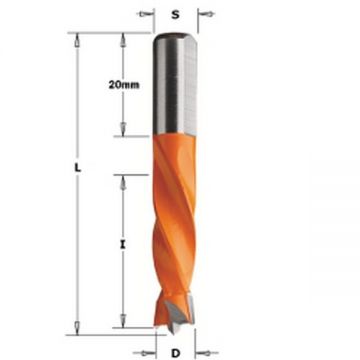 Burghiu placat CMT D=8 l=30 L=55,5 S=8, RH 306.080.11