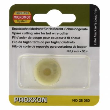 Fir de schimb pentru aparat de taiat polistiren cu fir cald Thermocut 230 E, 650 Proxxon 28080, O0.2 mm, 30 m