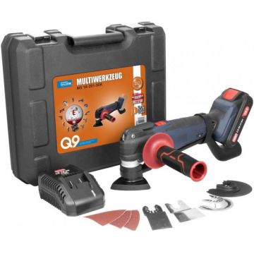 Masina de slefuit multifunctionala cu acumulator si accesorii Gude 58516, 18 V, 2.0 Ah, 20000 rpm