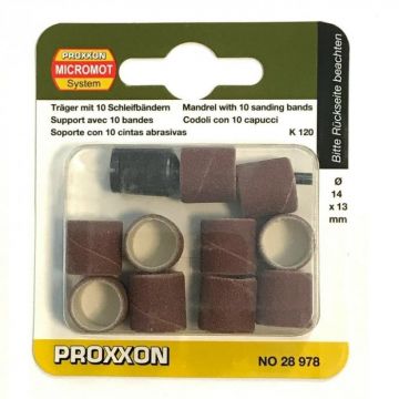 Set cilindri de slefuire Proxxon 28978, O14 mm, granulatie K120, 11 piese