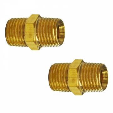 Set conectori aer comprimat cu filet exterior AG Gude 41030, 1 4  , O9  mm, 2 bucati