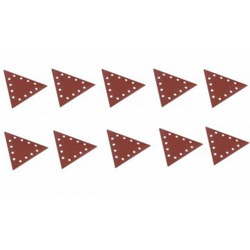 Set discuri abrazive triunghiulare pentru masinile de slefuit Scheppach 7903800606, granualtie 240, 10 bucati
