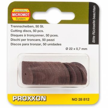 Set discuri din corindon pentru lemn, metal, plastic Proxxon 28812, O22 mm, 50 bucati