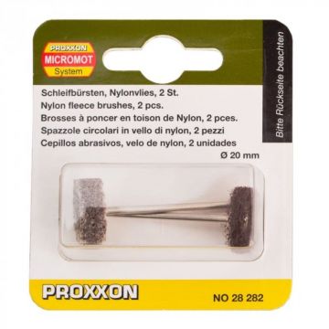Set perii din nylon, slefuire metal Proxxon 28282, O20 mm, 2 bucati