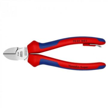 Cleste profesional cu tais diagonal Knipex 70 05 160 T, 160 mm