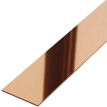Profil platbanda otel inoxidabil cupru lucios, 50x0.6x2700 mm