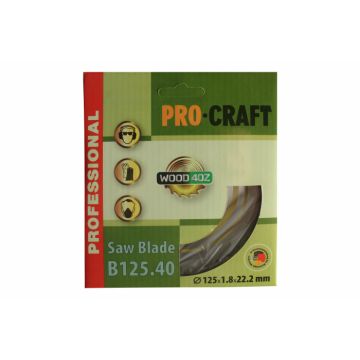 Disc diamantat pentru lemn ProCraft B125.40